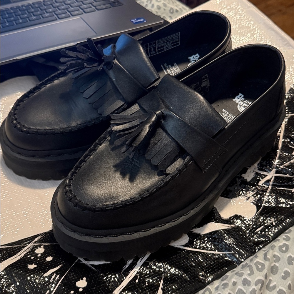 Dr. Martens Adrian Quad Platform Loafers Vegan